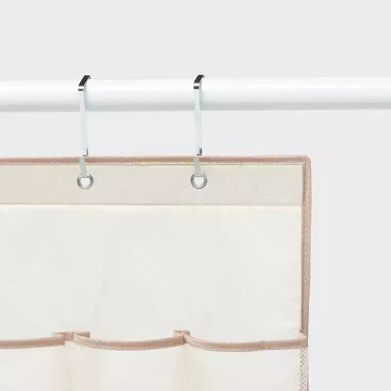 Hanging Closet Organizer Bundle - 16 Shelves, Tan (3-Pack)