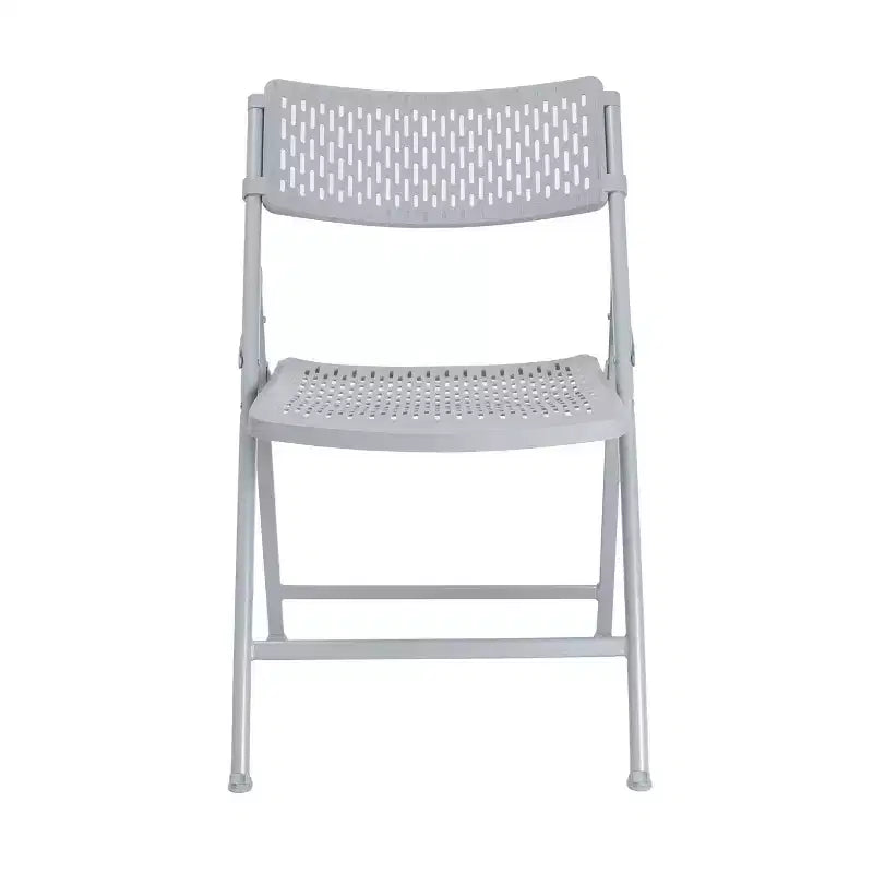 Hampden Furnishings 4pk Ava Collection Comfort Folding Chair Platinum