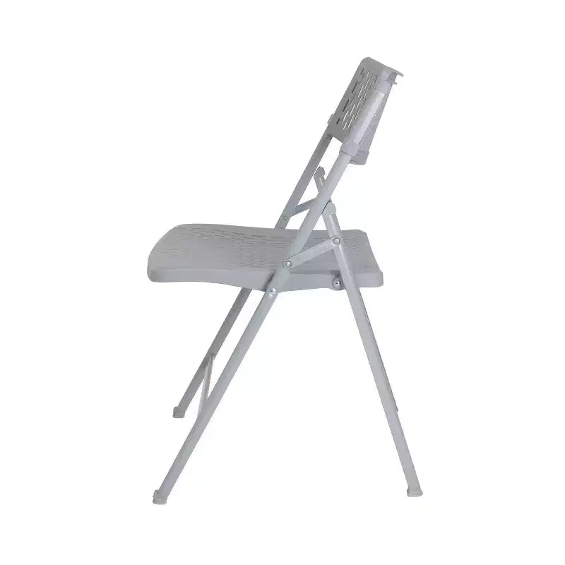 Hampden Furnishings 4pk Ava Collection Comfort Folding Chair Platinum