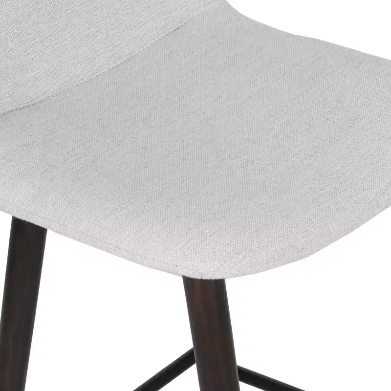 Counter Height Upholstered Barstool with Wood Frame - Beige