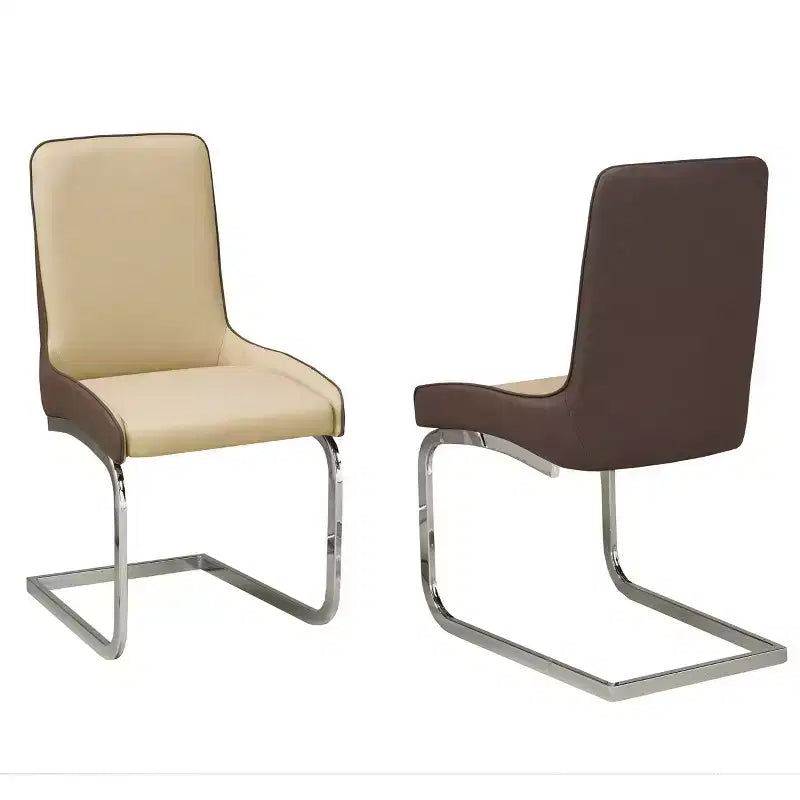 Brassex Set of 2 Donatello Dining Chairs Brown