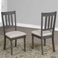 Brassex Set of 2 Claudia Dining Chairs Beige