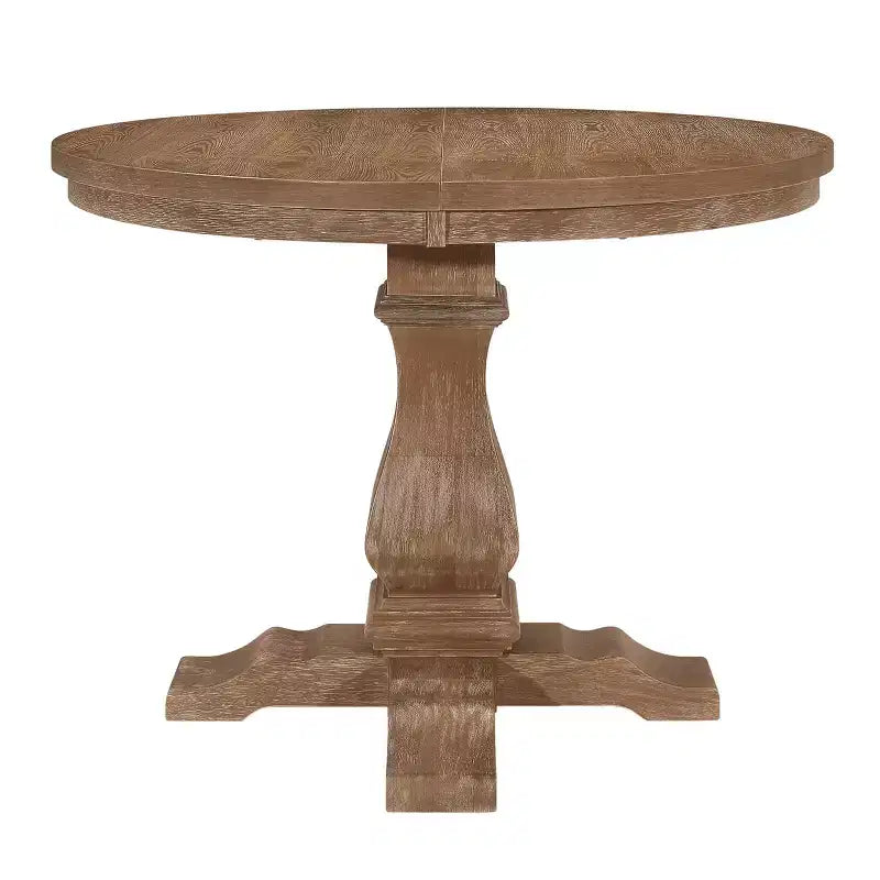 Christopher Knight Home 5pc Felly Upholstered Expandable Dining Set Natural Brown/Light Ash/Light Beige Tweed