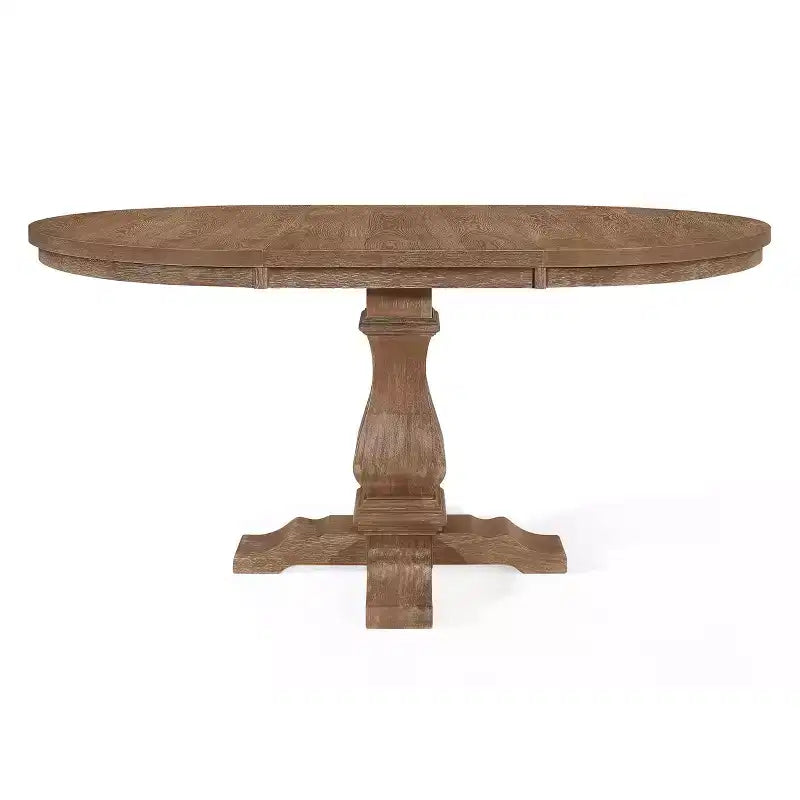 Christopher Knight Home 5pc Felly Upholstered Expandable Dining Set Natural Brown/Light Ash/Light Beige Tweed