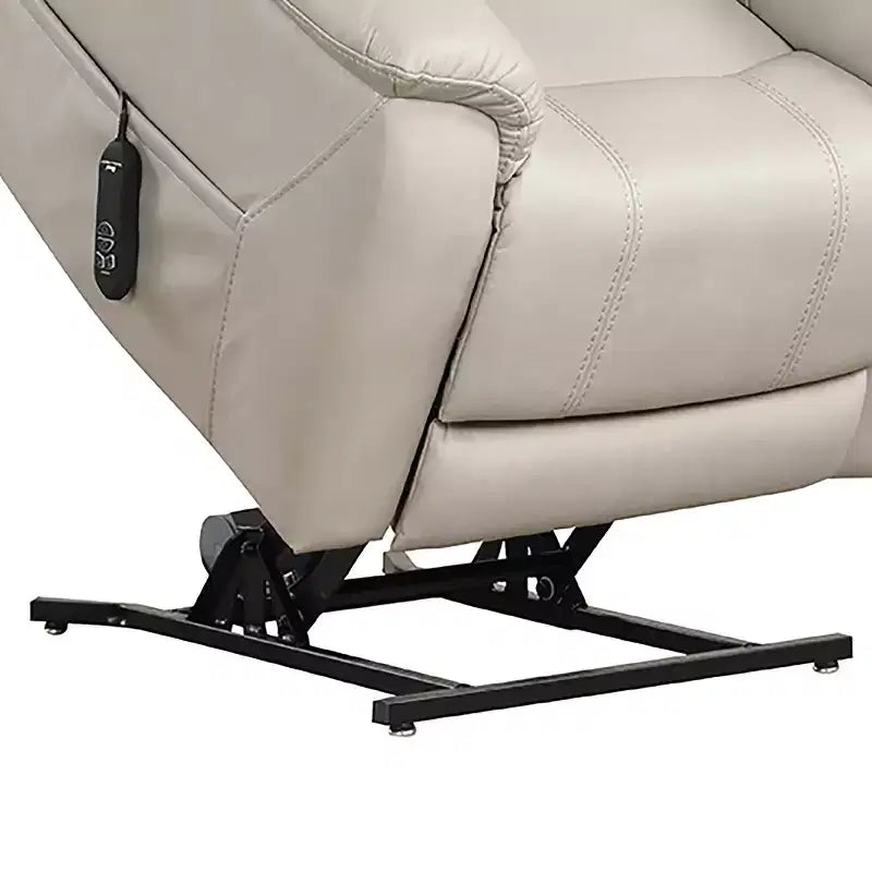 Power Recliner Lift Chair with 3-Zone Heating & USB Port - Light Gray