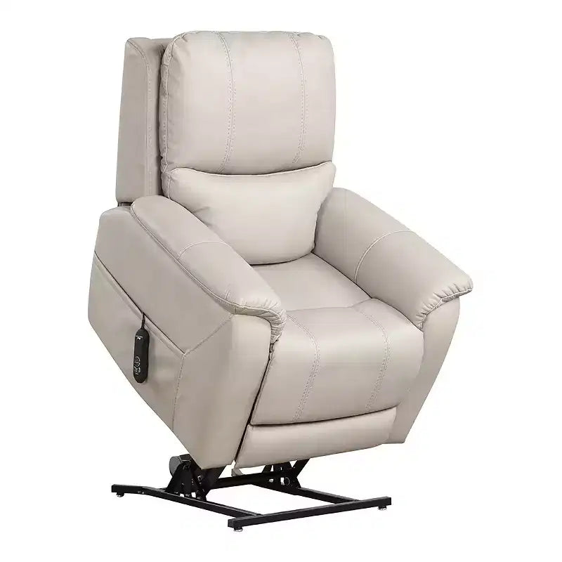 Power Recliner Lift Chair with 3-Zone Heating & USB Port - Light Gray