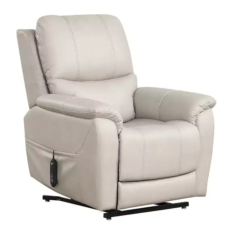 Power Recliner Lift Chair with 3-Zone Heating & USB Port - Light Gray