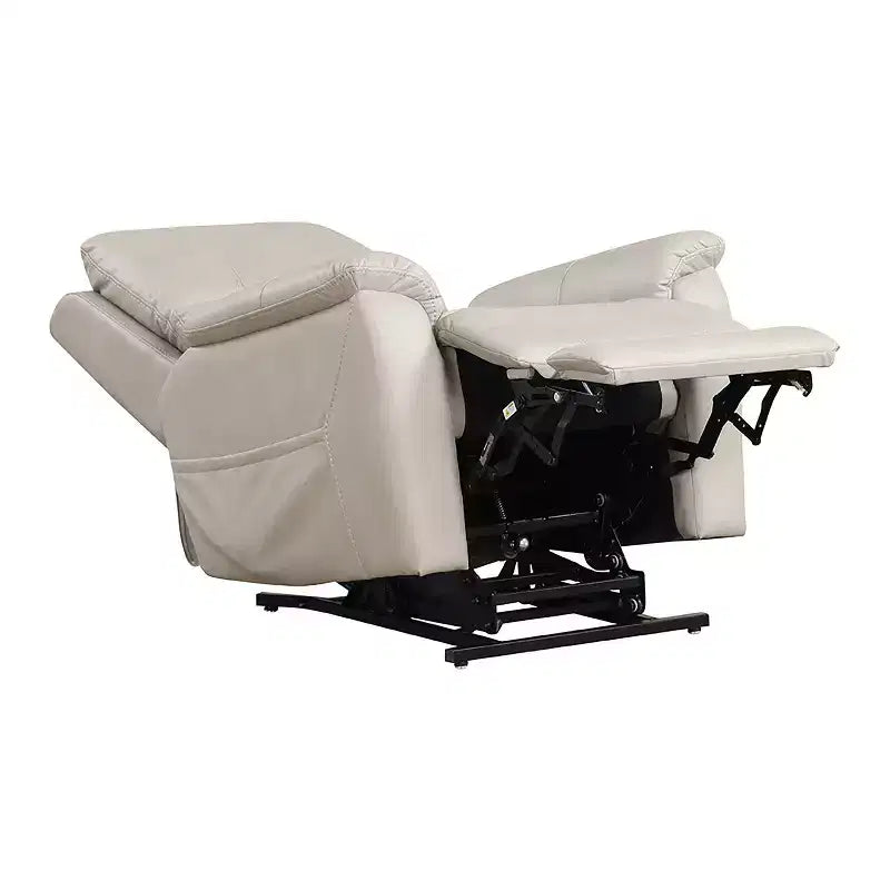 Power Recliner Lift Chair with 3-Zone Heating & USB Port - Light Gray