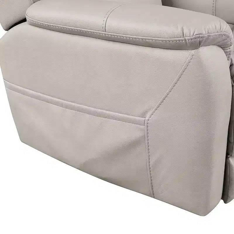 Power Recliner Lift Chair with 3-Zone Heating & USB Port - Light Gray