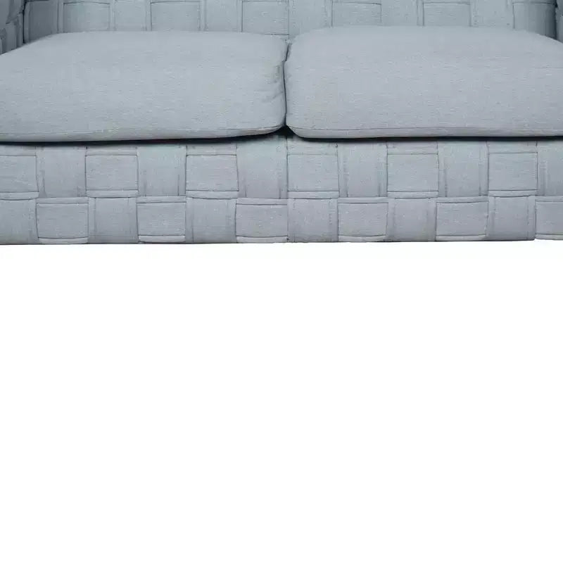 Acme Furniture 63" Saree Sofa Light Teal Chenille/White Finish