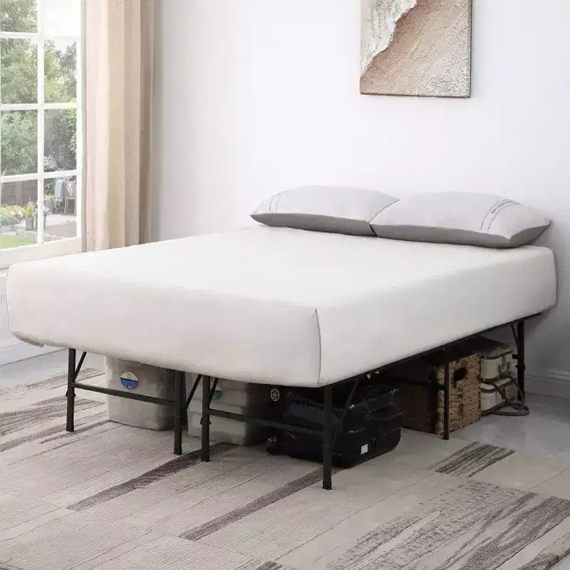Twin Metal Platform Bed Frame with Slat Support - Black