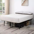 Twin Metal Platform Bed Frame with Slat Support - Black