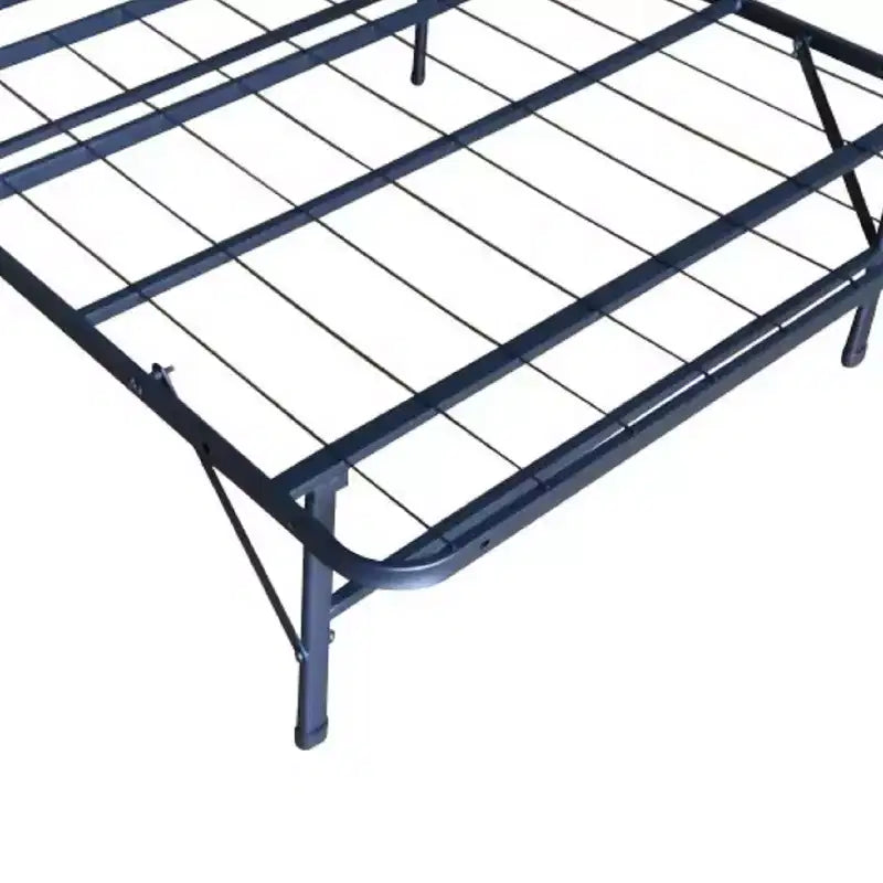 Twin Metal Platform Bed Frame with Slat Support - Black