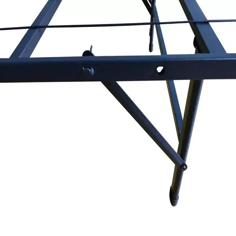 Twin Metal Platform Bed Frame with Slat Support - Black