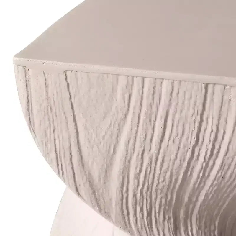 LeisureMod Onyx Series Square Side Table  Modern Fiberstone End Table, Fully Assembled Accent Table for Living Room, Bedroom, Office, Entryway Decor