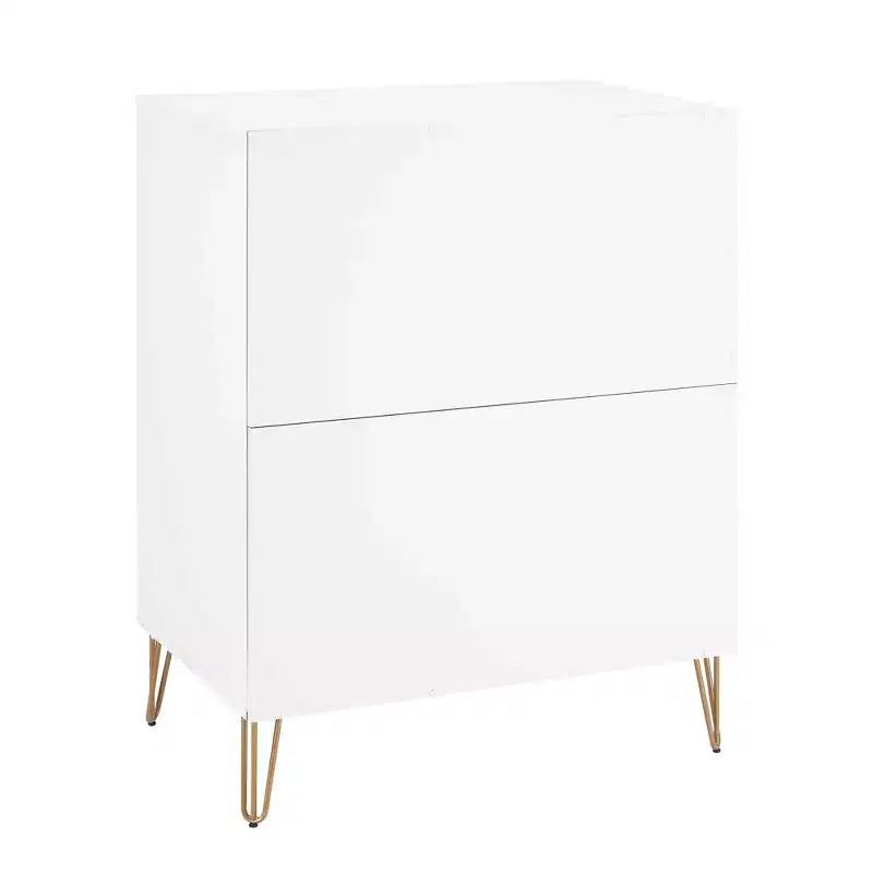 2-Piece Modern Dresser Set - 5-Drawer Vertical & 3-Drawer Horizontal