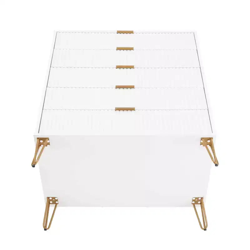 2-Piece Modern Dresser Set - 5-Drawer Vertical & 3-Drawer Horizontal