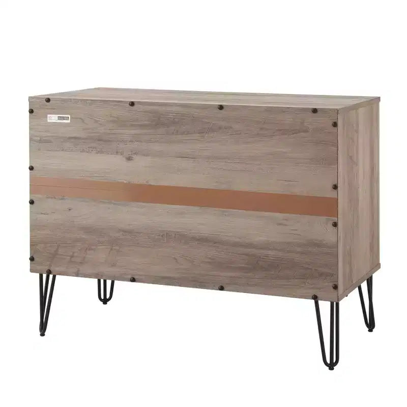 2-Piece Modern Dresser Set - 5-Drawer Vertical & 3-Drawer Horizontal