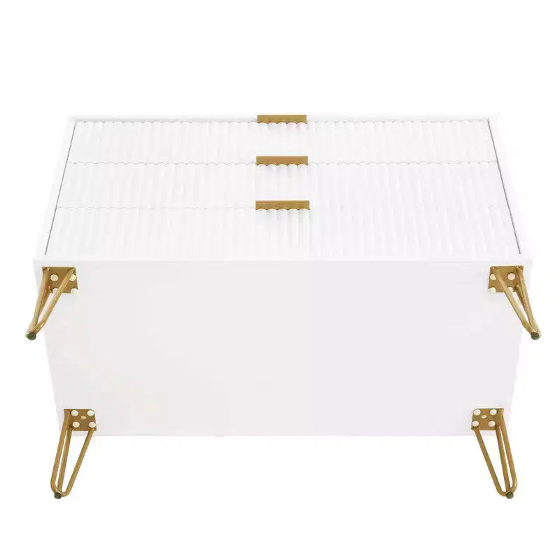 2-Piece Modern Dresser Set - 5-Drawer Vertical & 3-Drawer Horizontal