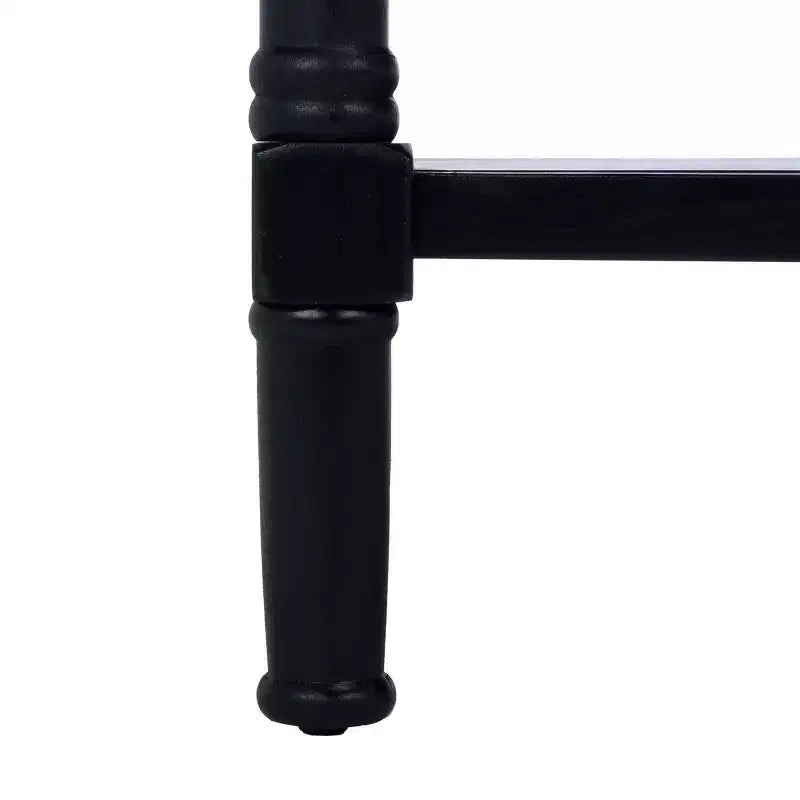Rectangle Coffee Table with 2 Drawers & Storage - Black