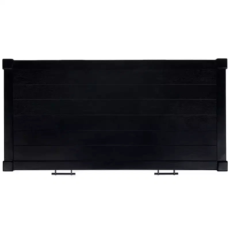 Rectangle Coffee Table with 2 Drawers & Storage - Black