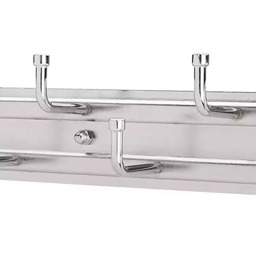 12" Pull-Out Closet Organizer Rack for Belts, Ties & Scarves - 7 Hooks