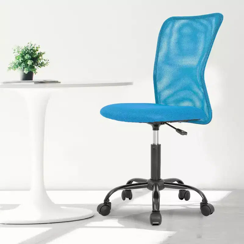 Mid Back Mesh Office Chair with Adjustable Lumbar Support - Armless
