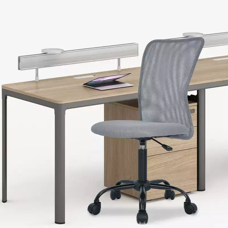 Mid Back Mesh Office Chair with Adjustable Lumbar Support - Armless