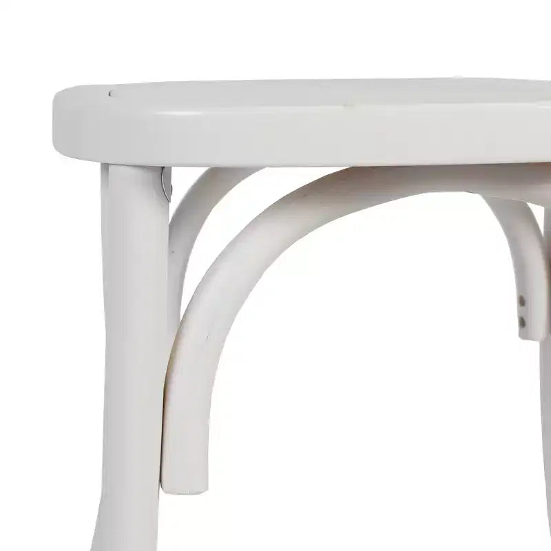 Solid Wood Stackable Dining Chair with Intricate Back Detail