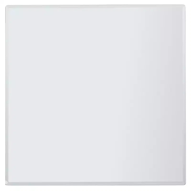 Square Mirrored Accent Table with Mirrored Sides & Top - Silver