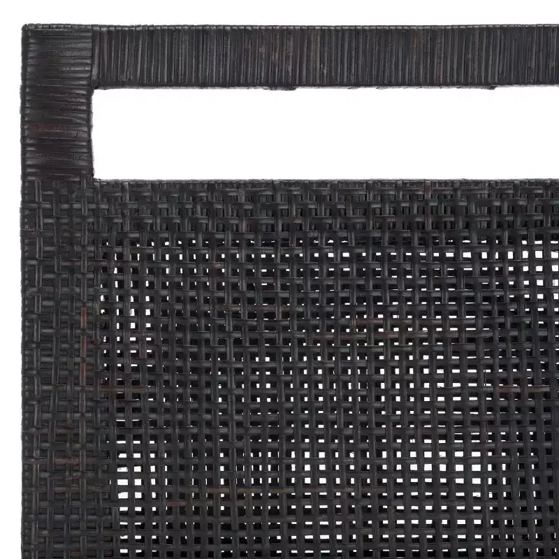 Counter Stool with Rattan Mesh Back & Padded Seat - 23.75" Height