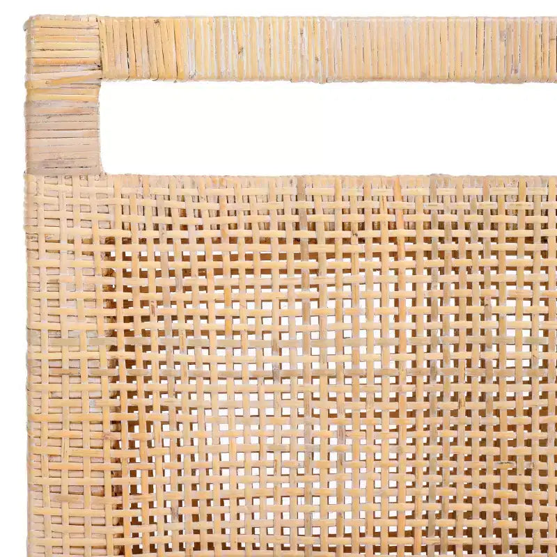 Counter Stool with Rattan Mesh Back & Padded Seat - 23.75" Height