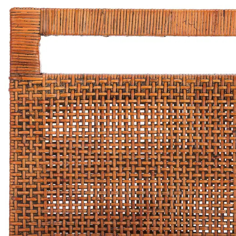 Counter Stool with Rattan Mesh Back & Padded Seat - 23.75" Height