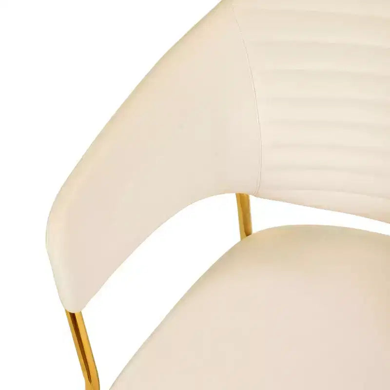 LeisureMod Dining Chair Upholstered in Leather & Velvet, Ergonomic Padded Seat & Back, Durable Stainless Steel Base  Bella Series Accent Armchair