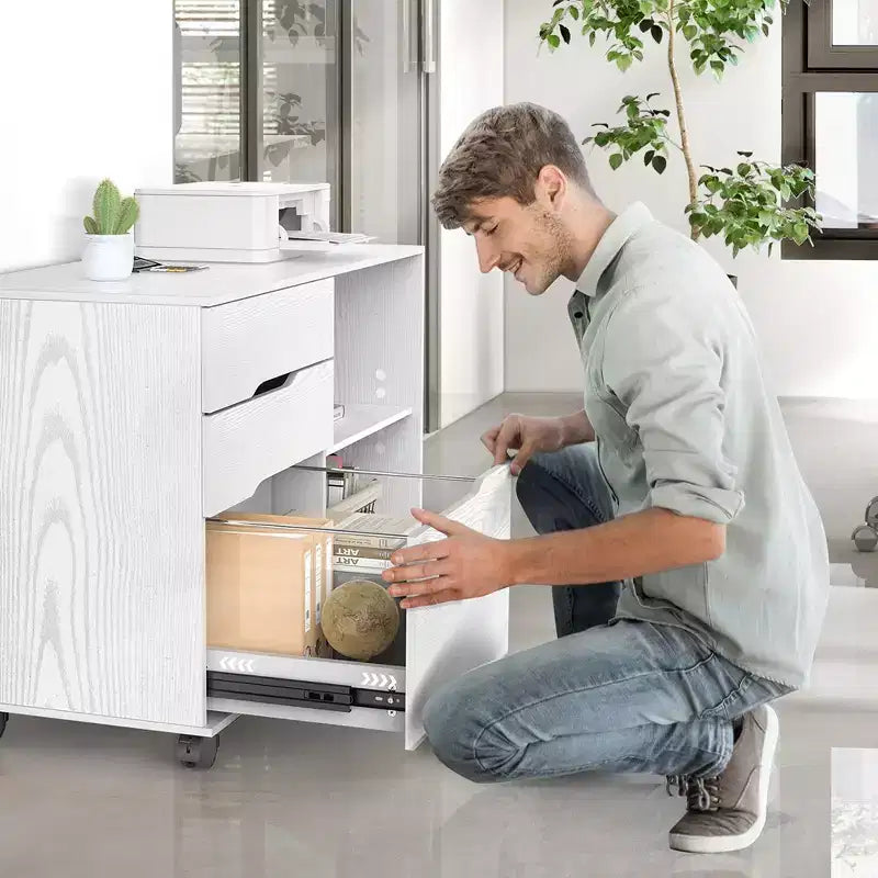 31.3 Wide 3 -Drawer Mobile File Cabinet